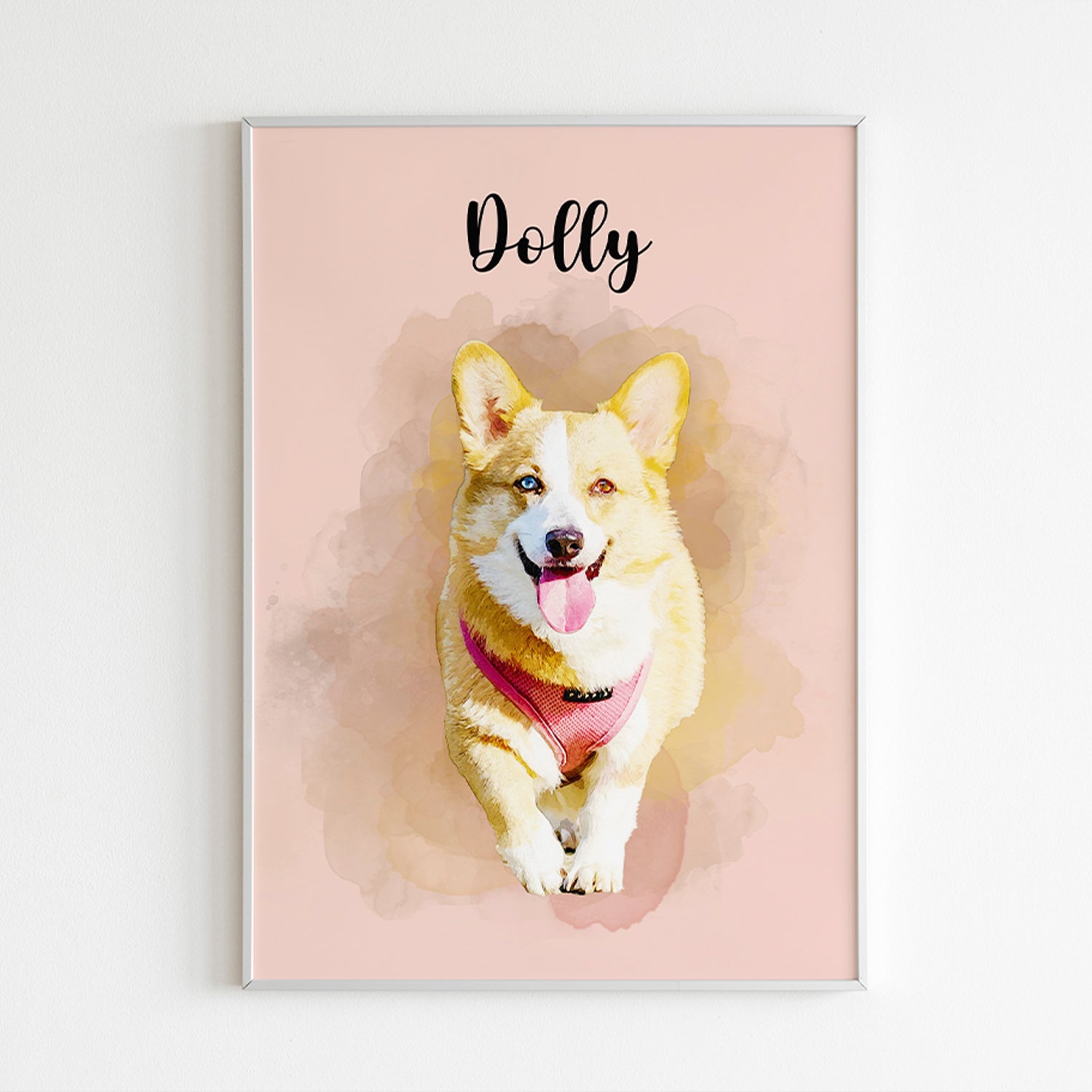 Pet Memorial Gift, Custom Dog Portrait From Photo, Stunning Personalised Print