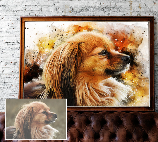 Personalised Dog Art, Dog Mom, Dog Portrait, Gifts For Him, Custom Pet Portrait, Digital Art, Pet Gift, Custom Dog Portrait, Pet Lovers, Pets