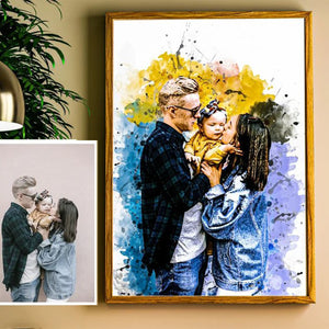 Personalised Art For Family , Perfect Print Gift For Dad Birthday/ Wedding Gift/ Father's day gift/ Anniversary, Housewarming Gift gift